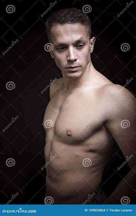 Nude Muscular Man Stock Photo Image Of Model Biceps