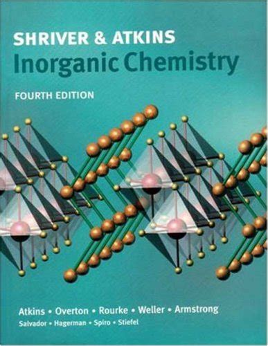 Inorganic Chemistry Atkins Peter Overton Tina Rourke Jonathan