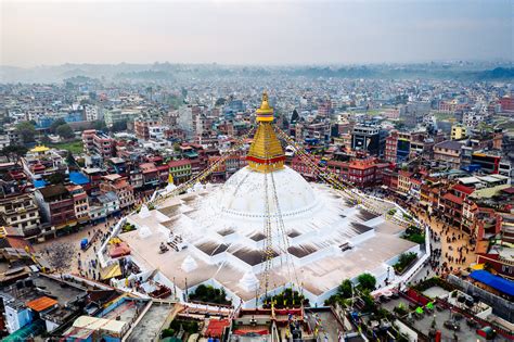Boudhanath Stupa Herz Und Auge Von Kathmandu