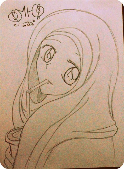 Muslim Girl Drawing At Getdrawings Free Download