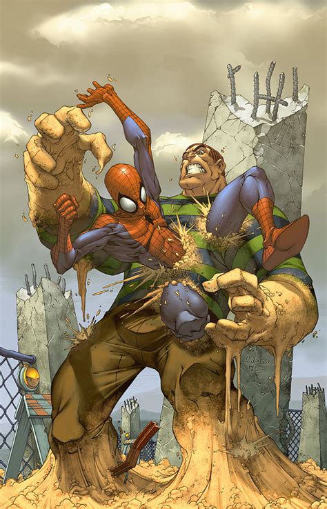 Spider Man Cover Sandman By Diablo2003 On Deviantart