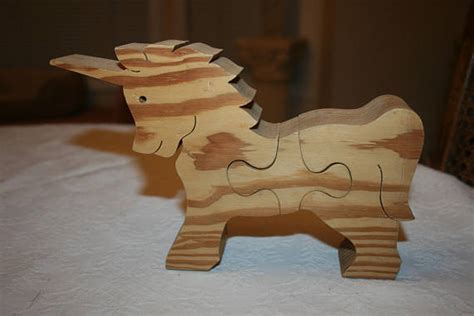 Craft Wood Unicorn Puzzle Chunky Puzzle Wooden Wood Crafts Dog