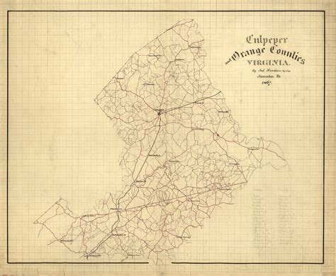 Culpeper County Virginia Hotchkiss 1867 2790 X 23