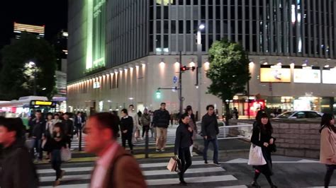 Ginza At Night Tokyo Japan With Shinkansen Youtube