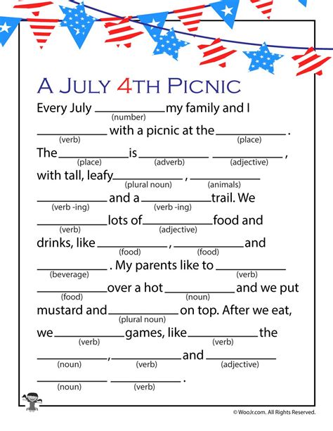 Fourth Of July Games Printable