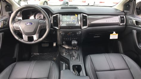Lariat Interior Photos With Ebony Black Leather 2019 Ford Ranger And