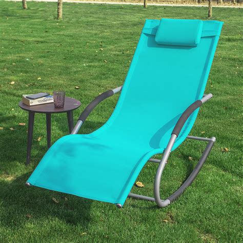 sobuy set of 2 outdoor garden sun lounger turquoise