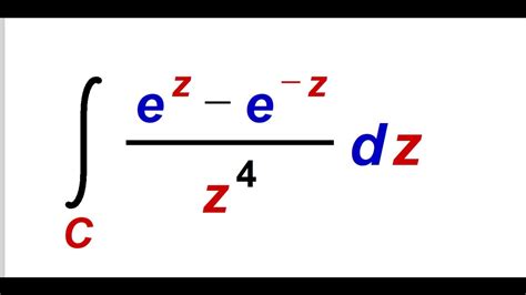 Cauchy Integral Formula Example Youtube