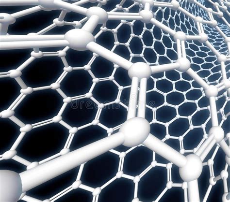 Nanotube Molecule Detail Detail Of A High Resolution 3d Computer