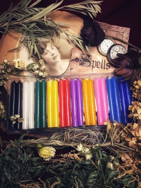 Spell Candles Chime Candles Altar Candles Set Of 20 Spell Etsy