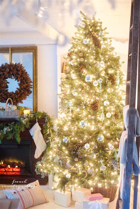 French Blue Cottage Christmas Tree And Giveaway French Country Cottage