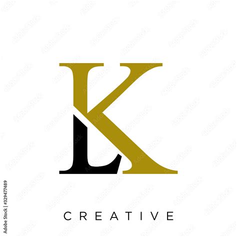 Lk Logo Design Vector Icon Stock Vector Adobe Stock