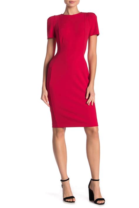 calvin klein pleated sleeve sheath dress dresses nordstrom dresses dresses for work