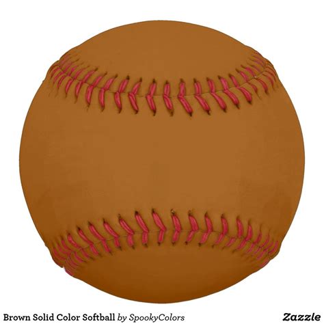 Brown Solid Color Softball | Custom softball, Softball, Softball gear