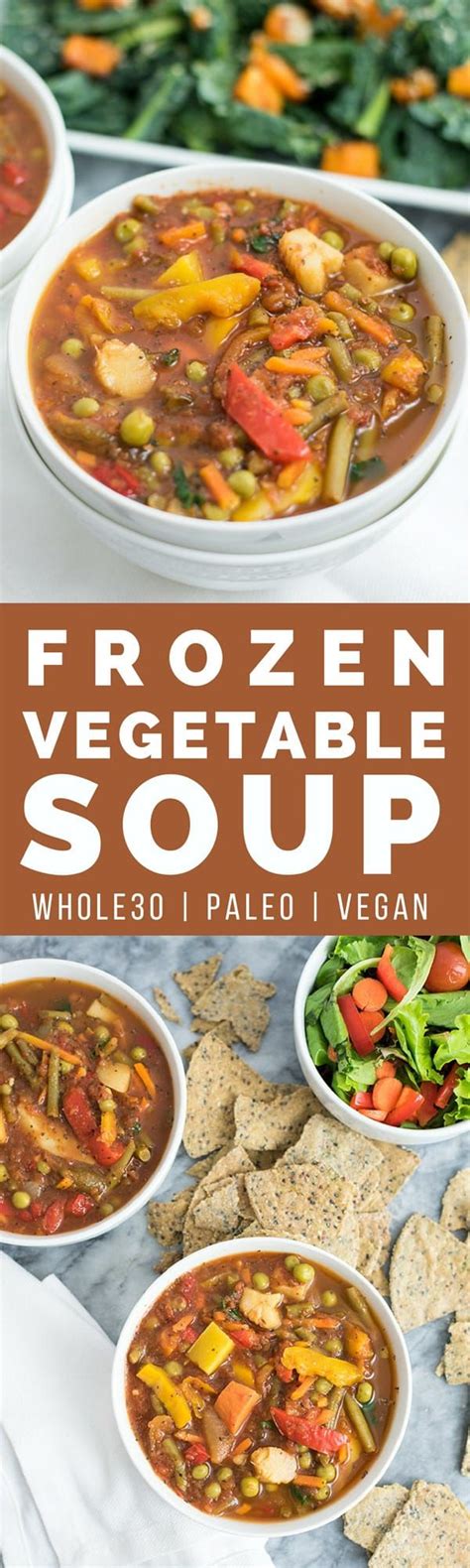 Allow 6 hours cooking time. This super simple frozen vegetable soup is ready in under 30 minutes and doesn't require any ...
