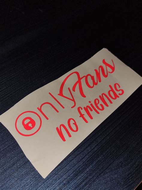 X Reflective Onlyfans No Friends Car Decals Stickers Etsy