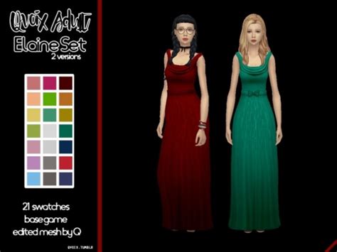 Elaine Set At Qvoix Escaping Reality Sims 4 Updates