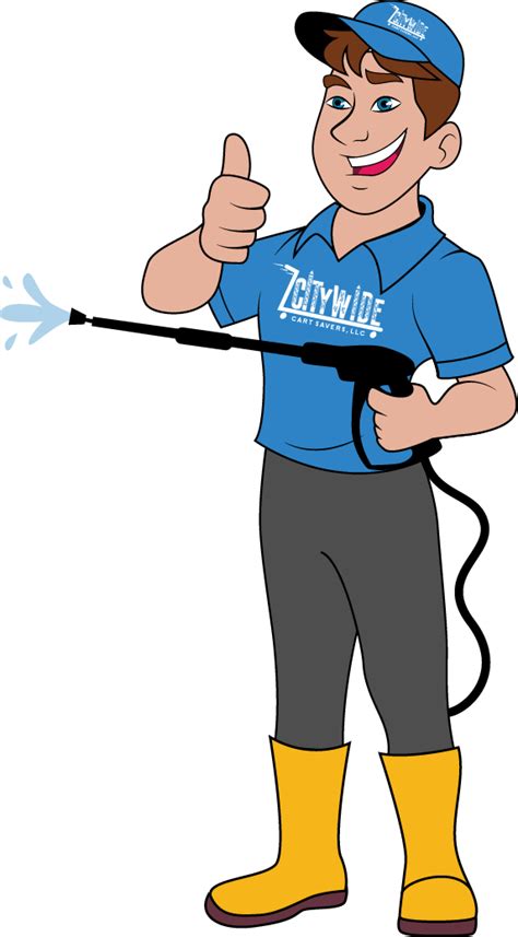 We Offer Full Service Hot Pressure Washing And Sanitizing - Cartoon png image