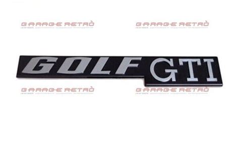 Vw Golf Mk1 Gti Logo Emblem Original Genuine Emblem Monogramme Vw Parts