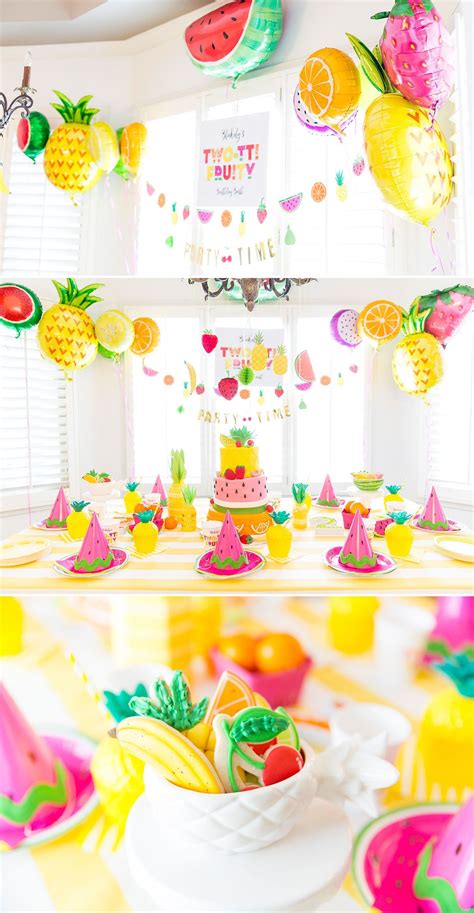 Two Tti Fruity Birthday Party Blakely Turns 2 Pizzazzerie