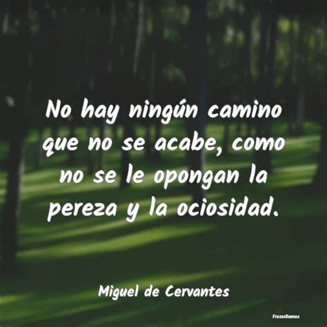 Frases De Miguel De Cervantes No Hay Ningún Camino Que No Se Acabe C