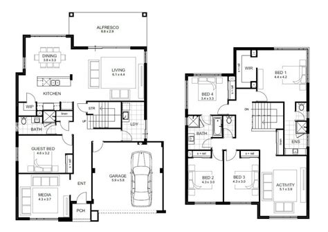 Beautiful 5 Bedroom Double Storey House Plans New Home Plans Design
