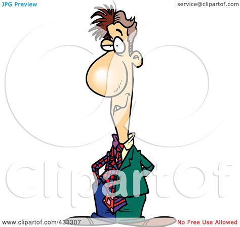 Royalty Free Rf Clipart Illustration Of A Two Faced Cartoon