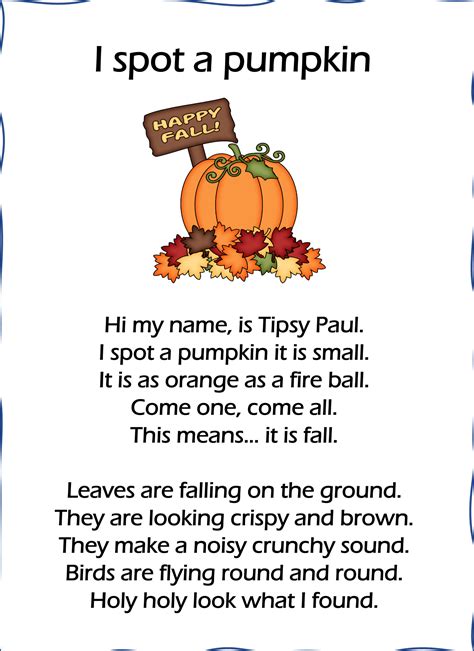 Halloween Fun Fall Poem Comprehension And Puzzle Made By Teachers