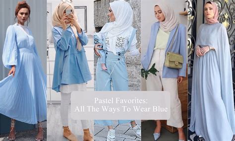 Pastel Favorites All The Ways To Wear Blue Hijab Fashion Inspiration