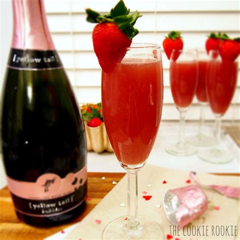 Strawberry Crush Mimosas Making These For Valentines Day