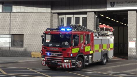 South Yorkshire Fire And Rescue Service Sheffield Central Rescue Pump