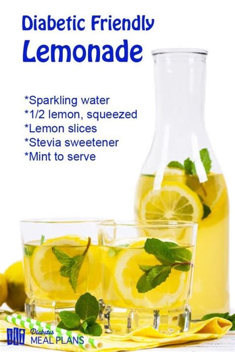 Top pre diabetes recipes and other great tasting recipes with a healthy slant from sparkrecipes.com. Delicious Sugar Free Diabetic Lemonade | Diabetic drinks, Diabetic snacks, Diabetic recipes