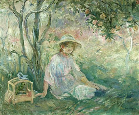 Under The Orange Tree Painting By Berthe Morisot Fine Art America