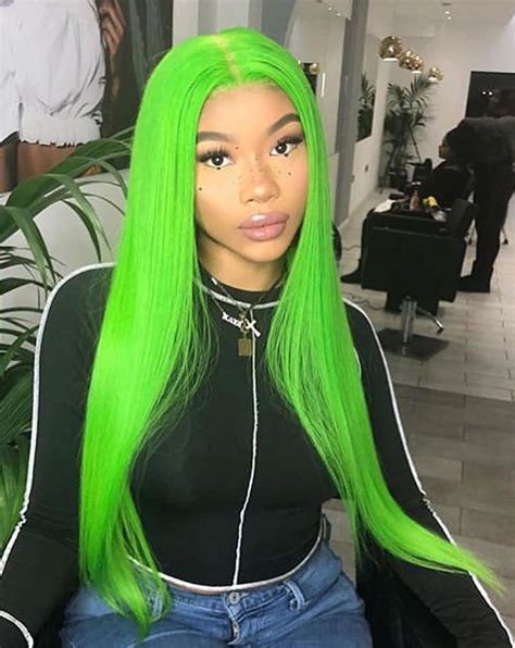 Lime Green Wig Sevwe Green Wig Wigs Deep Wave Hairstyles