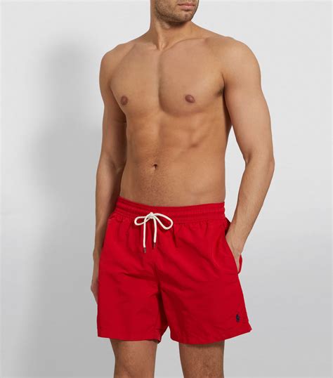Polo Ralph Lauren Red Swim Shorts Harrods Uk