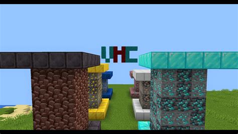 Uhc Minecraft But There Are Pillars Of Ores At Spawn Youtube