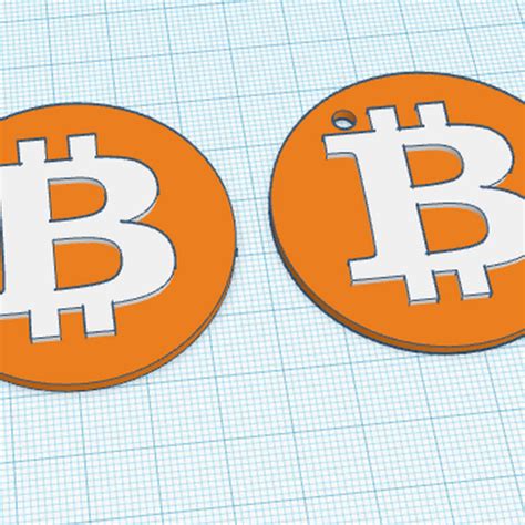 Download Stl File Bitcoin Bitcoin Keychain Model To 3d Print ・ Cults