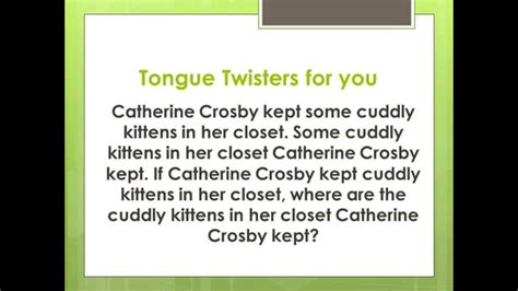 Impossible Tongue Twisters