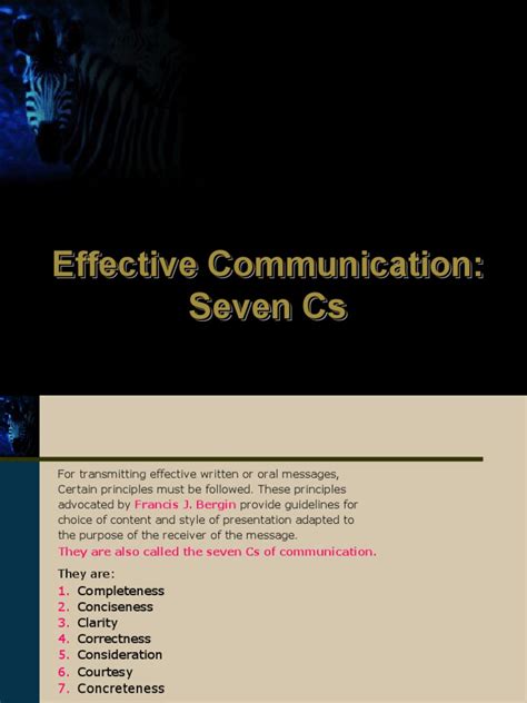 Seven Cs Of Effective Communication Pdf Information Communication