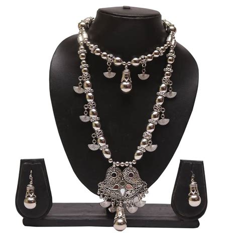 Oxidized Navratri Special Necklace Set With Earring Sets Reeti