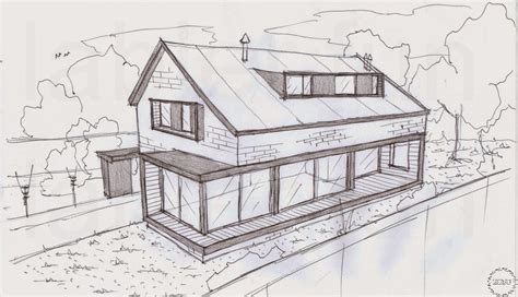 √ Modern Easy Modern Dream House Sketch