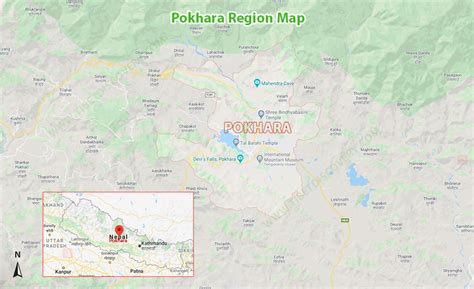 Pokhara Maps Pokhara Nepal Map