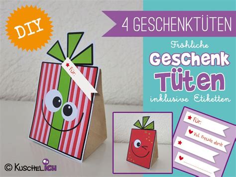 Das porto für päckchen sowie für pakete von 2 bis 10 kg ist nach ustg umsatzsteuerfrei. DIY ☆ 4 Geschenktüten ☆ "Päckchen" inkl. Etiketten ...