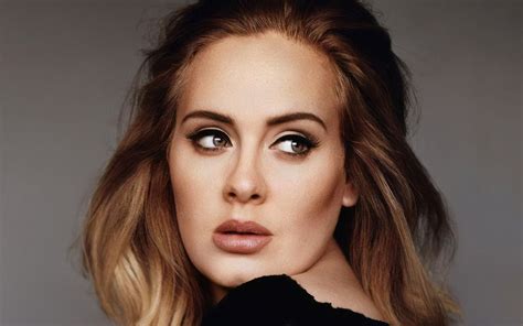 Download Wallpapers Adele Portrait British Singer Photoshoot Black