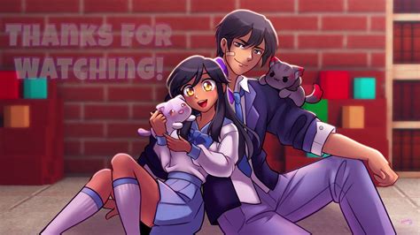 Download Aphmau And Aaron Sweet Wallpaper