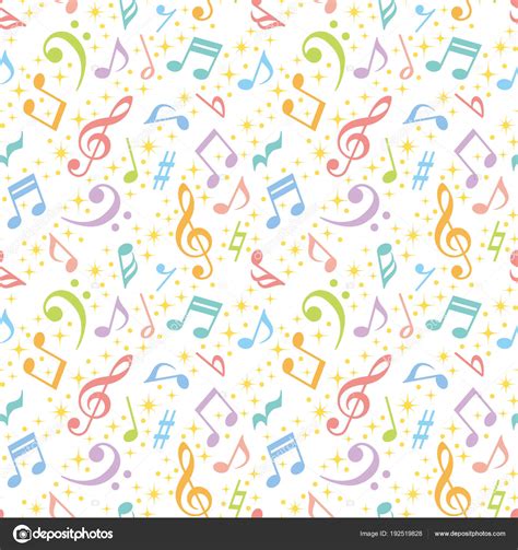 Colorful Music Notes Background Stock Illustration By ©lalan33 192519828