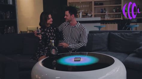 Use the smaller coosno home in bedrooms and offices as a side table, voice assistant, organizer and snack fridge. The Smart Lounge Table Coffee Table by Coosno - YouTube