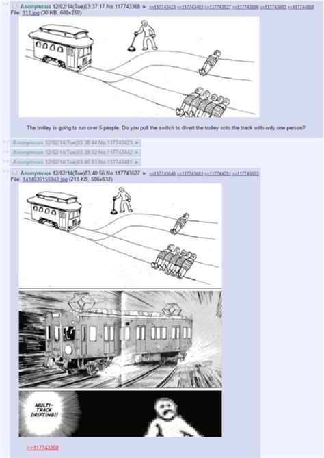 Multi Track Drifting The Trolley Problem Know Your Meme