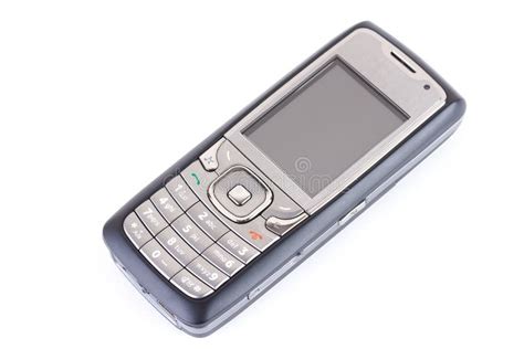 Mobile Phone Isolated On White Background Stock Image Image Of Keypad