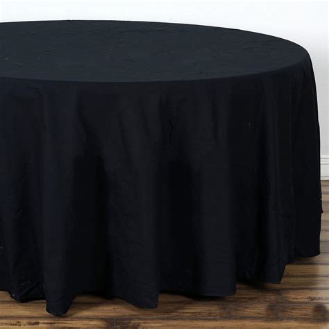 Buy 120 Black Round Chambury Casa 100 Cotton Tablecloth Pack Of 1